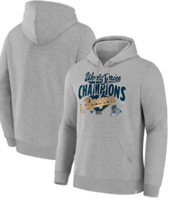 Los Angeles Dodgers Fanatics Steel 2025 World Series Champions Locker Room Hoodie