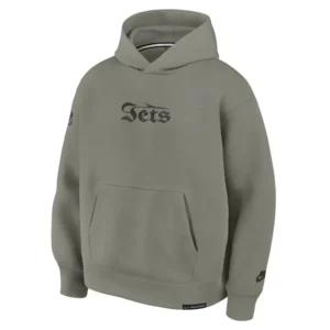Men's New York Jets Nike Gotham Green 2025 Rivalries Collection Oversized Tech Fleece Hoodie For Uniisex