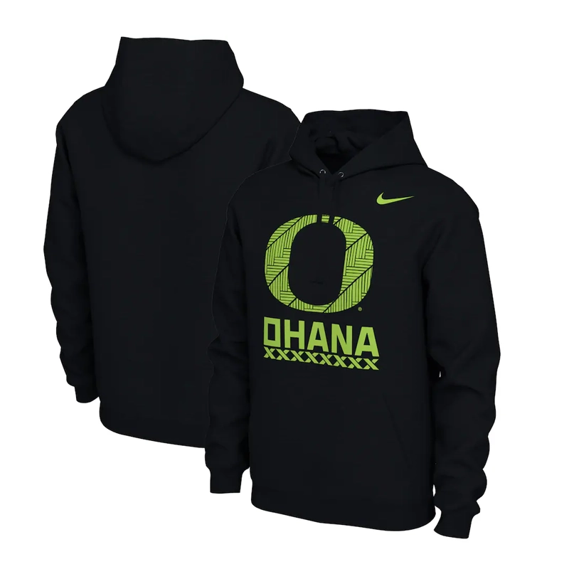 Nike Black Oregon Ducks Ohana Disrupt Pullover Hoodie