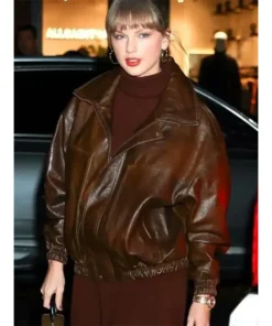 Alternative view of Taylor Swift NYC 2025 Leather Jacket