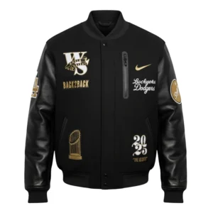 Nike Dodgers World Series Letterman Jacket