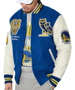 OVO Golden State Warriors Varsity Jacket For Man