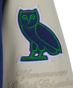 Alternative view of OVO X NHL Vancouver Canucks Varsity Jacket