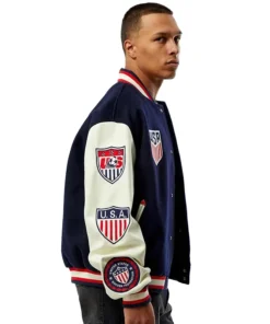 Pacsun U.S. Soccer x Jeff Hamilton Varsity Jacket For Unisex