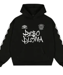 Peso Pluma x Umbro Black Pullover Hoodie