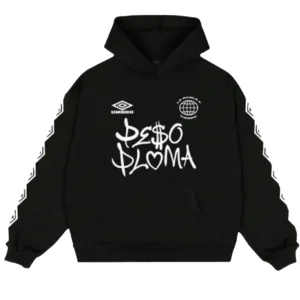 Peso Pluma x Umbro Black Pullover Hoodie
