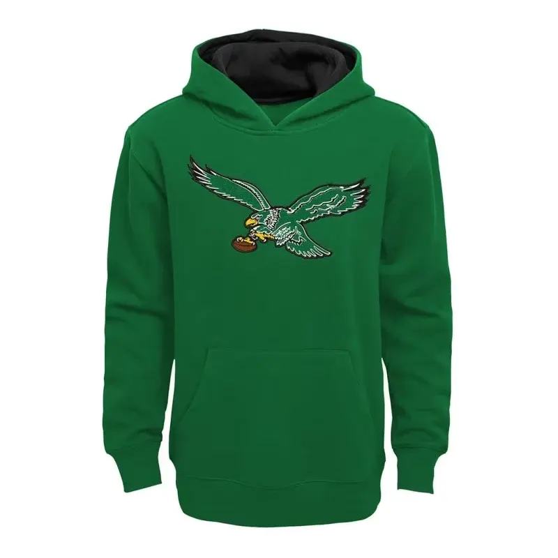 Philadelphia Eagles Youth Kelly Green Hoodie