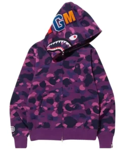 purple bape hoodie