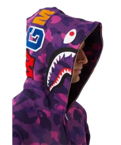 purple bape hoodie For Man
