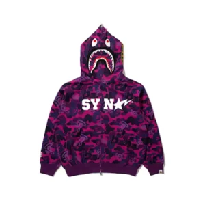 purple bape hoodie For Woman