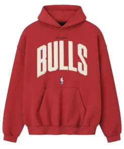 Chicago Bulls Fear of God x NBA Red 90’s Hoodie For Man
