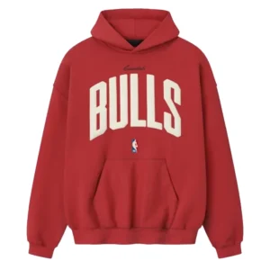 Chicago Bulls Fear of God x NBA Red 90’s Hoodie For Man