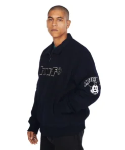 Disney x HUF Mickey Worldwide Tour Varsity Jacket - Image 3