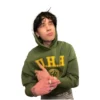 Landon Barker Green Hoodie For Man
