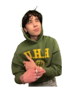 Landon Barker Green Hoodie For Man