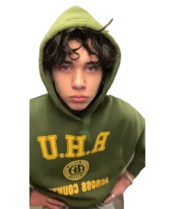 Landon Barker Green Hoodie For Woman