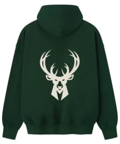 Milwaukee Bucks Fear of God x NBA Green Hoodie For Boys