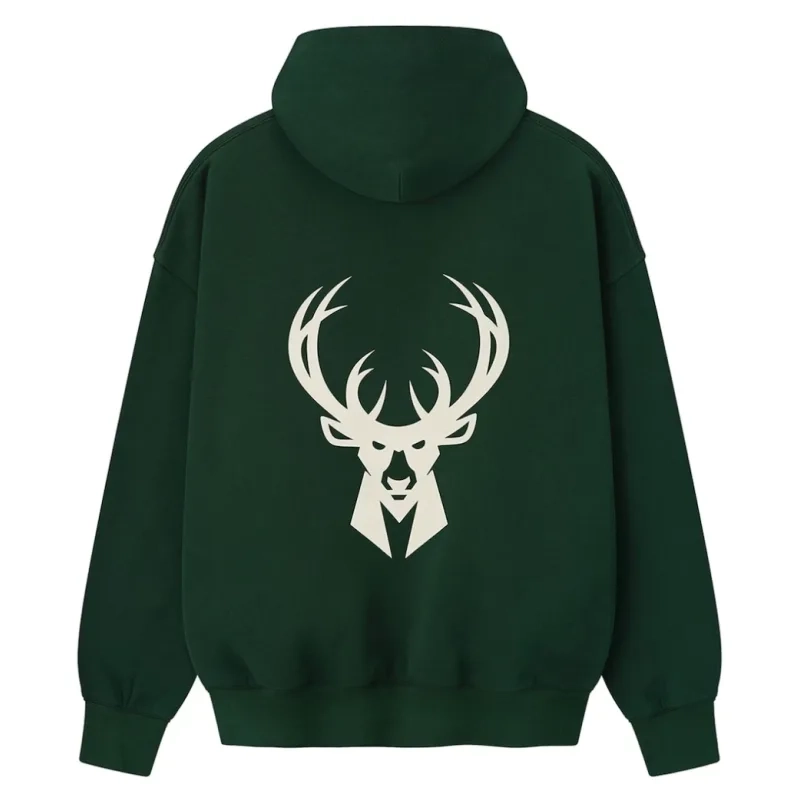 Milwaukee Bucks Fear of God x NBA Green Hoodie For Boys