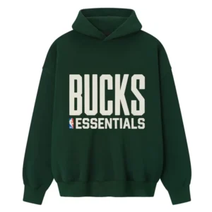 Milwaukee Bucks Fear of God x NBA Green Hoodie For Man