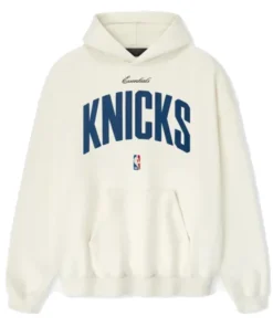 New York Knicks Fear of God x NBA Cream 90’s Hoodie For Man
