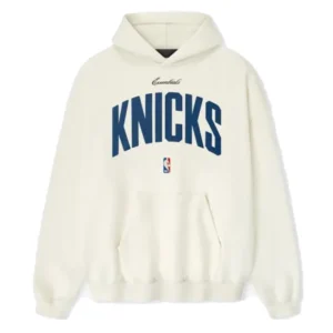 New York Knicks Fear of God x NBA Cream 90’s Hoodie For Man