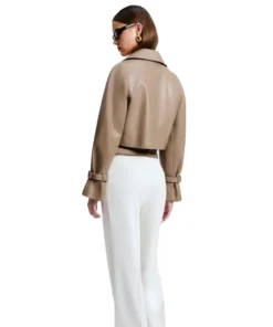 Nour Hammour Leather Jacket Dupe Color Skin