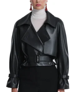 Nour Hammour Leather Jacket Dupe For Woman