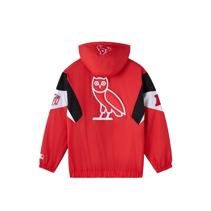 OVO STARTER Houston Texans 2025 Pullover Jacket For Woman