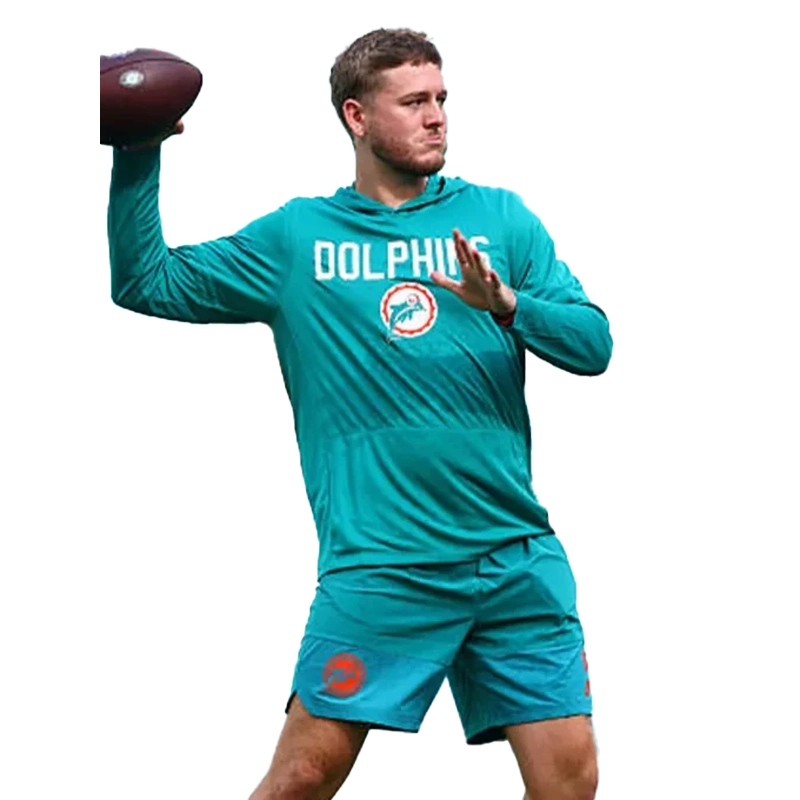Quinn Ewers Miami Dolphins Long Sleeve Hoodie T-Shirt