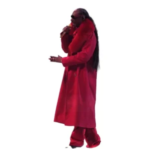 Snoop Dogg Halftime Show Christmas 2025 Red Coat For Man