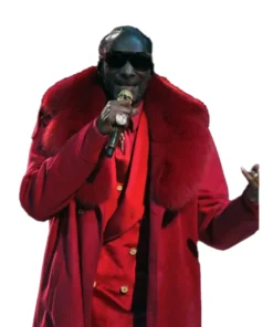 Snoop Dogg Halftime Show Christmas 2025 Red Coat For Woman