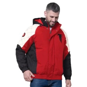 Starter Atlanta Falcons Oxford Crinkle Hoodie Jacket