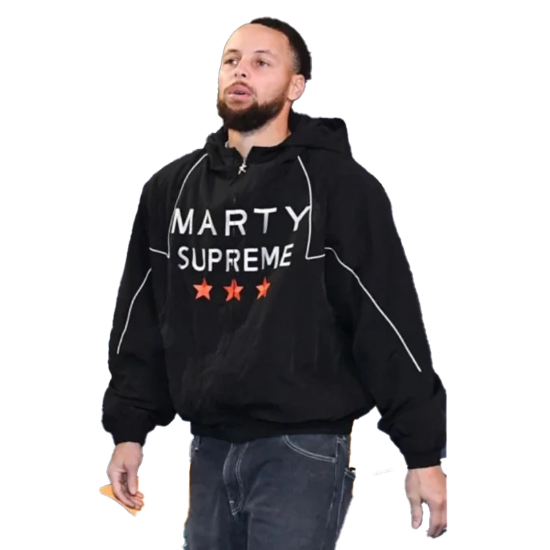 Stephen Curry Marty Supreme Black Jacket For Man