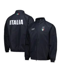 Winter Olympics 2026 Team Italy EA7 Emporio Armani Tech Jacket For Man