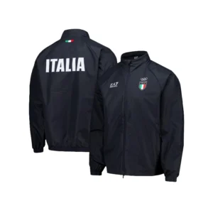 Winter Olympics 2026 Team Italy EA7 Emporio Armani Tech Jacket For Man