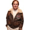 2026 Winter Olympics Polo Ralph Lauren Team USA Brown Leather Flight Jacket For