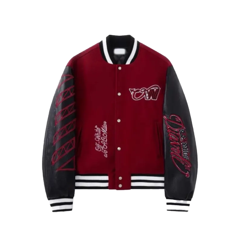 AC Milan x Off-White Ruben Loftus-Cheek Varsity Jacket For Man