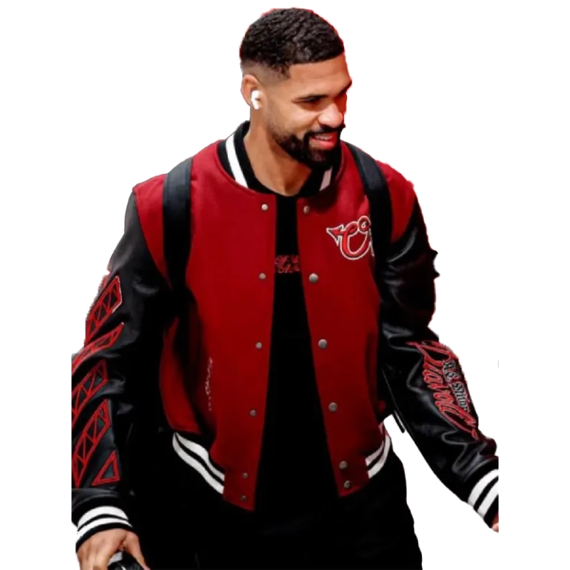 AC Milan x Off-White Ruben Loftus-Cheek Varsity Jacket For Woman
