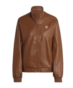 Adidas Adicolor Trefoil Faux Leather Jacket For Man