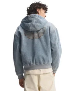 Adidas Denim Padded Jacket For Man