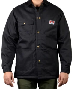 Ben Davis Black Jacket For Man