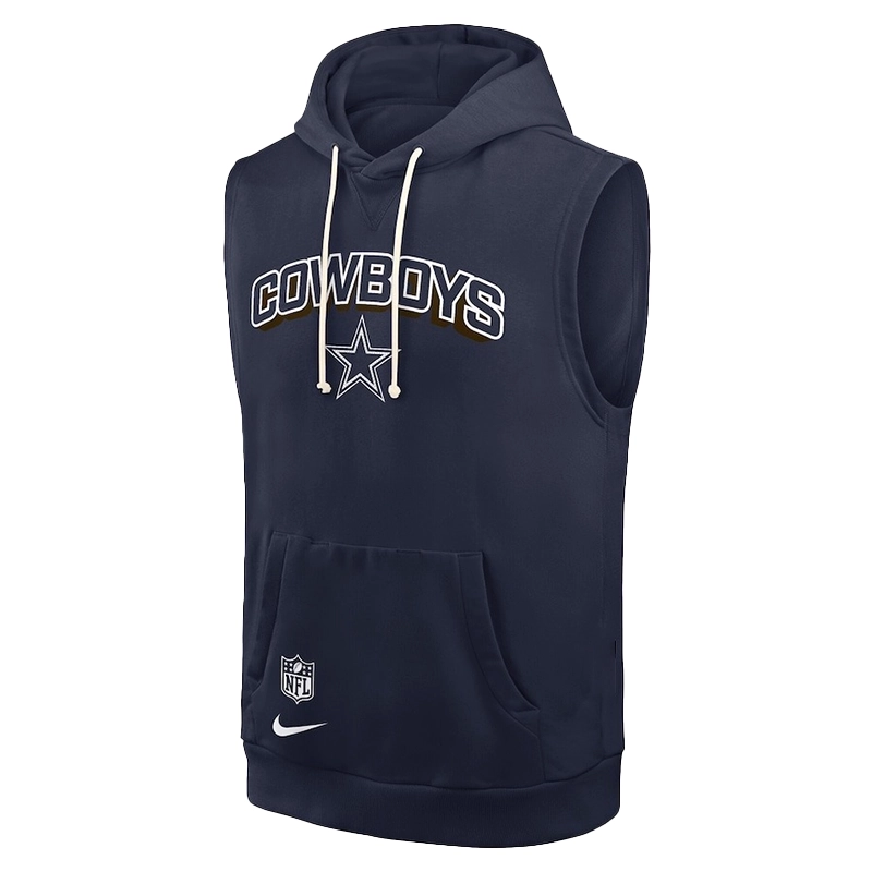 Dallas Cowboys Sideline Sleeveless Hoodie For Woman