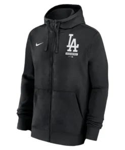Dodgers Nike Black Primetime Lockup Hoodie For Woman