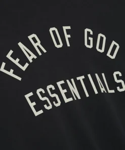 Fear Of God Essentials Black Hoodie For Woman