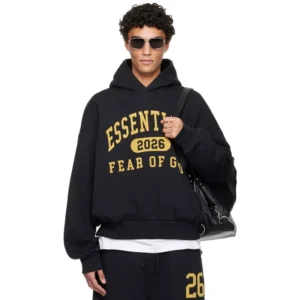 Fear of God ESSENTIALS Black Holiday Classic Hoodie men
