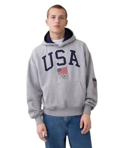 Gap Team USA Heavyweight Oversized Hoodie For Woman