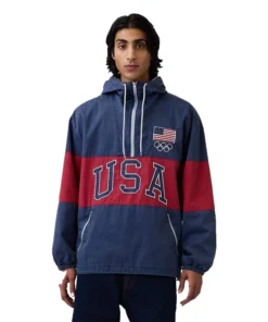 Gap Team USA Oversized Anorak Jacket For Woman