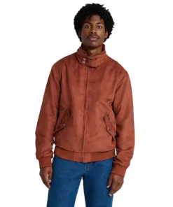 Joe Keery Wrangler x Stranger Things TV Series S05 Steve Harrington Brown Suede Jacket
