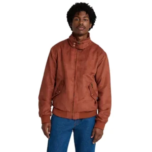 Joe Keery Wrangler x Stranger Things TV Series S05 Steve Harrington Brown Suede Jacket