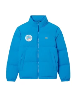 Lacoste x Olympic Heritage Cortina Blue Puffer Jacket For Lacoste